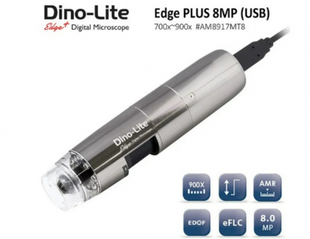 【Dino-Lite】Edge PLUS 銳視系列 AM8917MT8 手持式低噪點高畫質數位顯微鏡 800倍型 1